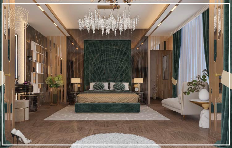 Villa Bedroom Interior Design in Saudi Arabia