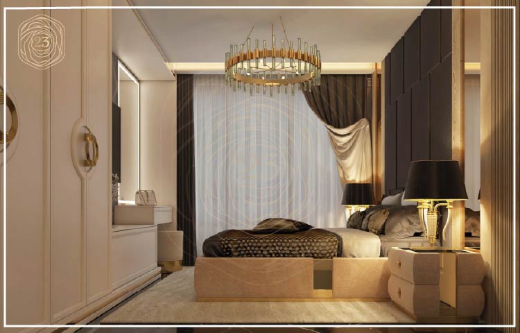 Villa Bedroom Interior Design in Saudi Arabia