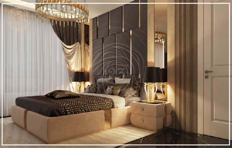 Villa Bedroom Interior Design in Saudi Arabia