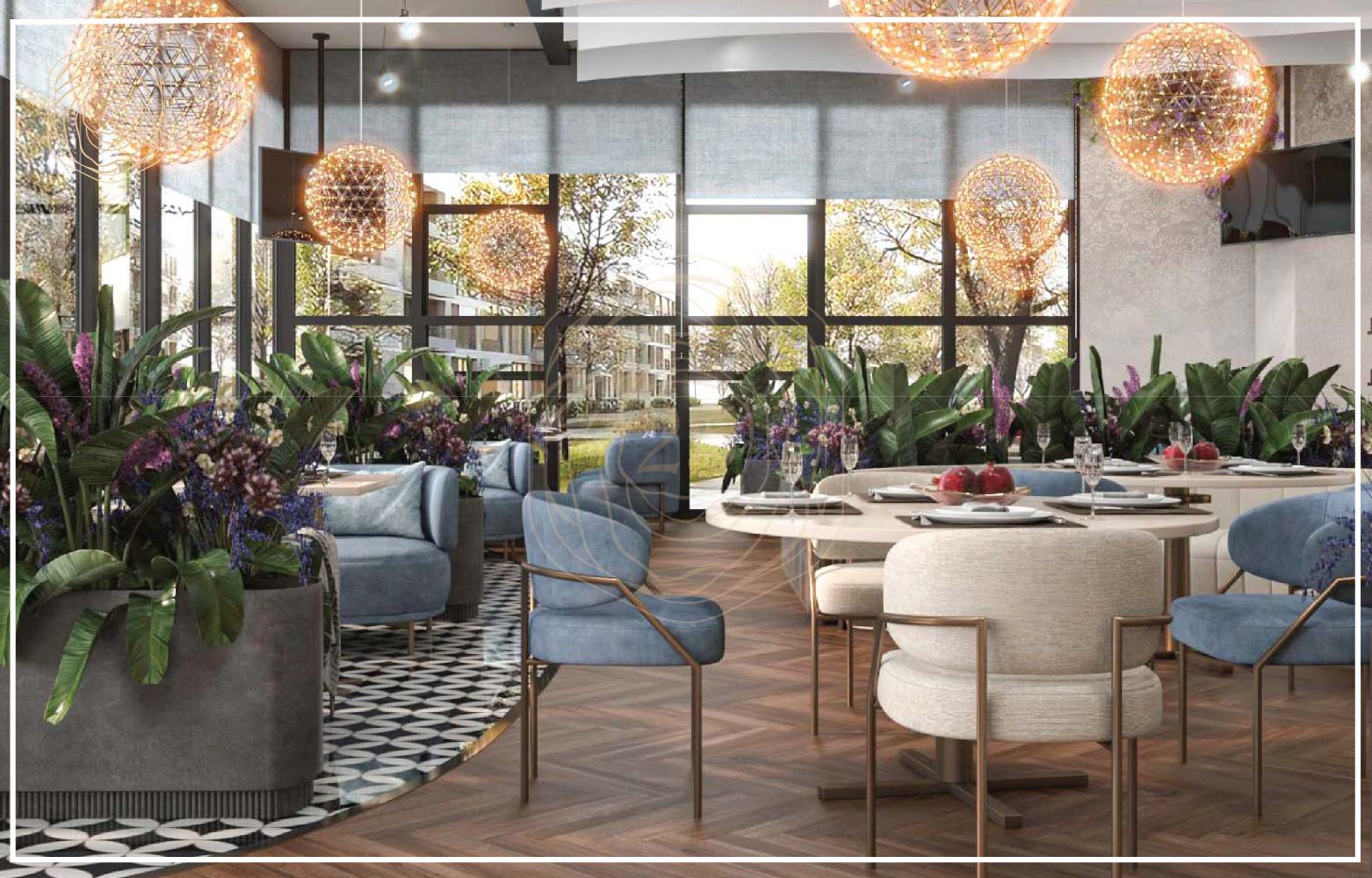 تصميم ديكور كافتيريا في إسطنبول