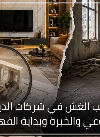 كيف تتجنب الغش في شركات الديكور؟ بين الوعي والخبرة وبداية الفهم