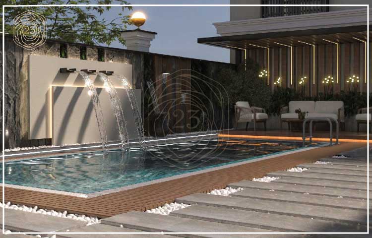 تصميم حدائق فلل مودرن بأحدث الأفكار