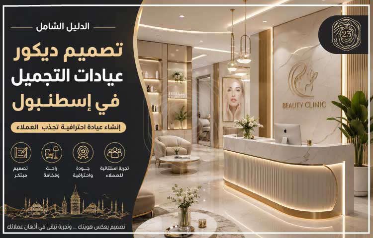 تصميم ديكور عيادات التجميل في إسطنبول